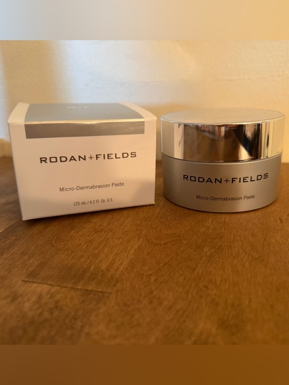 Rodan + Fields Micro-Dermabrasion Paste – Silver and White Packaging